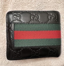 Portafoglio Gucci GG Signature Web Pelle Bi-Fold