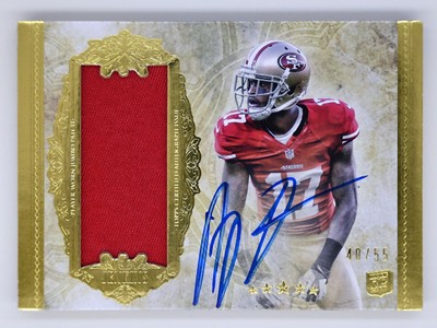 2012 Topps Five Star #158 A.J. Jenkins /55 AUTO Rookie Patch Gold RC