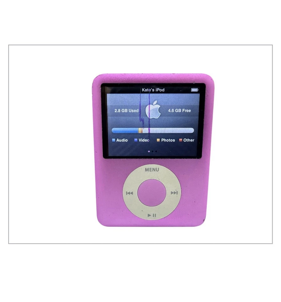 Apple iPod Nano 3th Generation 8 GB Music Storage Pocket Rare Old Pink - Image 2 of 4