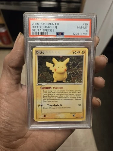 PSA 8 Ditto (Pikachu) 39/113 (2005)