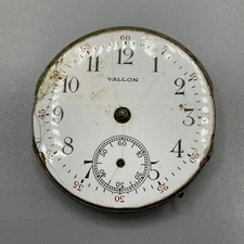 Vintage Antique Wind Up Pocket Watch Movement Vallon