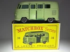 Matchbox Lesney 34b Volkswagen Caravette with very rare silver plastic wheels