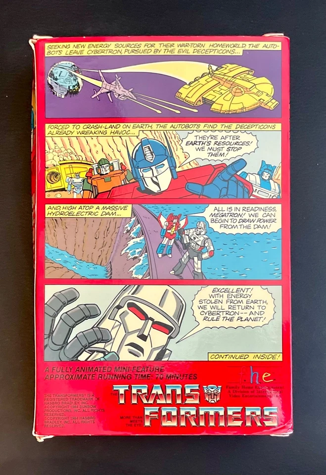 Transformers: Volume 1 "More Than Meets the Eye" - VHS - BIG BOX - F.H.E. - Image 2 of 4
