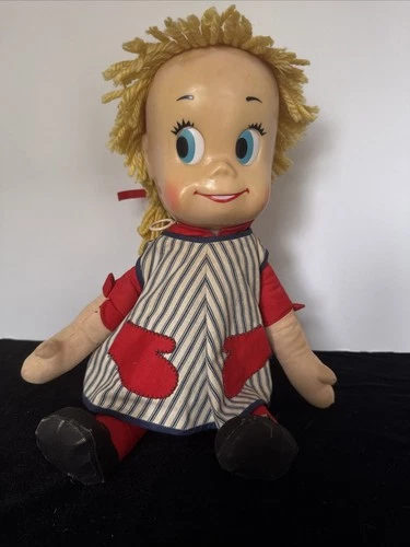 VINTAGE 1960’s Matty Mattel Sister Belle Pull String Talking Doll Works 18”