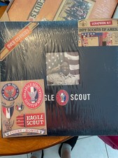 RARE - NIP K  Co. EAGLE SCOUT 12" x 12" Scrapbook Album w/Window