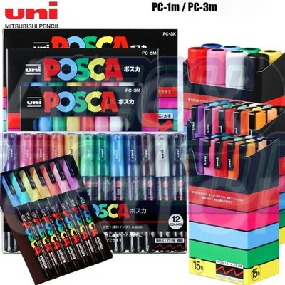 UNI POSCA|PC-1M/3M/5M POSCA Acrylic Markers|Color Doodle Pens