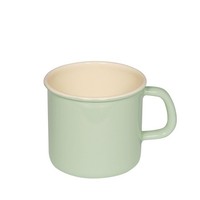 Riess Topf Mit BöRdel Milchtopf Tasse Emaille 11Cm Kaffeetasse Becher Email