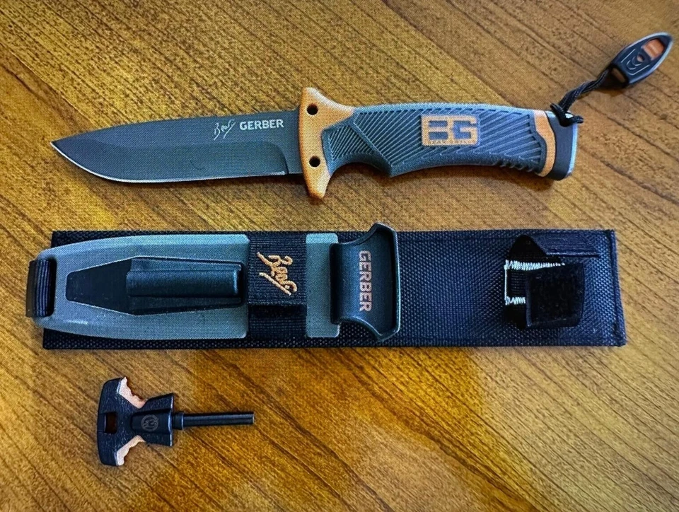 GERBER "BEAR GRYLLS" MESSER ULTIMATE SURVIVAL MIT FESTSTEHENDER KLINGE -NEU-n - Bild 1 von 3