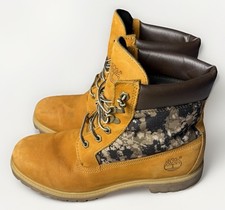 Timberland Premium 6  Boots Wheat  Camo Mens Size 11 Style A1161 Primaloft 400g