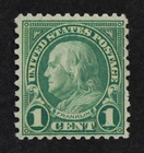 CKStamps: US Stamps Collection Scott#578 1c Franklin Mint LH OG