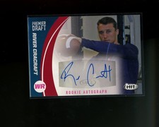 2017 SAGE HIT Premier Draft Autograph Auto Red #A80 River Cracraft Rookie RC