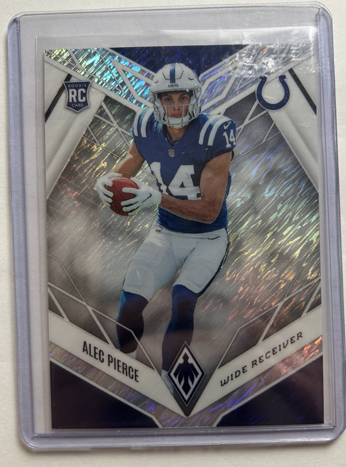 2022 Panini Phoenix - Rookies Alec pierce #121 White Shimmer (RC)