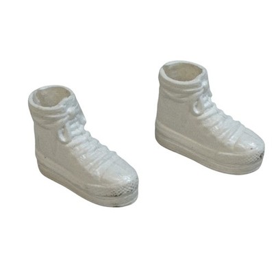 Doll Shoes White High Top Sneakers Fashion Doll Accessories Mattel