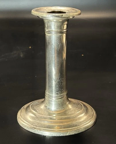 Kirk Stieff Williamsburg Sterling Silver Weighted Candlestick with Bobeche
