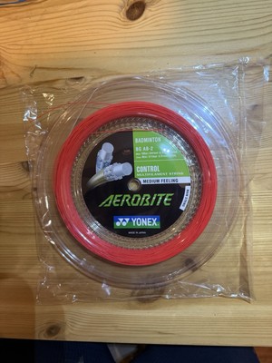 New Yonex Aerobite BG AB-2 200M Reel Badminton String White/Red