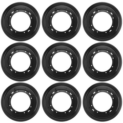 GENHAKON 9 PCS 8 Inch Black Lazy Susan Turntable Bearing Plate, Easy Installa...