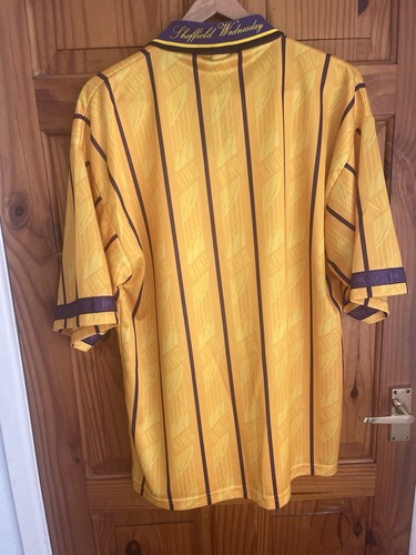 Original Puma Sheffield Wednesday Away Adult Football Shirt 1994/95/96 Large - Picture 9 of 21
