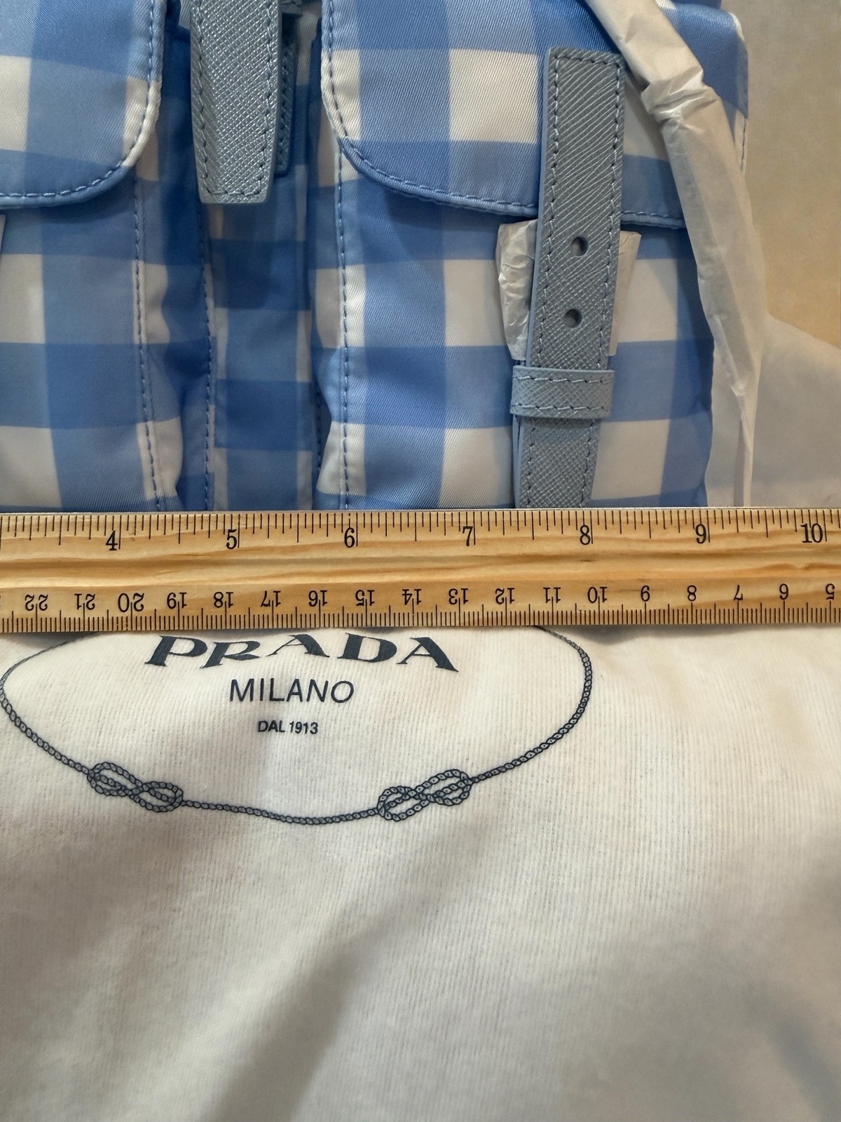 PRADA Small Printed Re-Nylon Backpack - NEW image 6