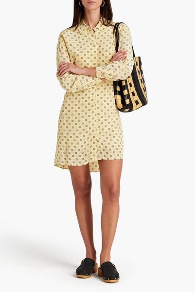 Women Claudie Pierlot Dress Yellow Viscose 42
