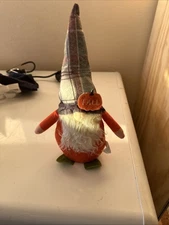 Greenbrier International 13" Tall Plush "Fall" Felt Gnome Weighted Base