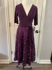 Alex Evening Dress Size 6 NWT Price Tag Is 219 Royal Purple
