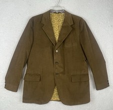 Sears The Men  s Store Vtg Corduroy Sz 44 Classic Blazer/Jacket 3 Button 5940