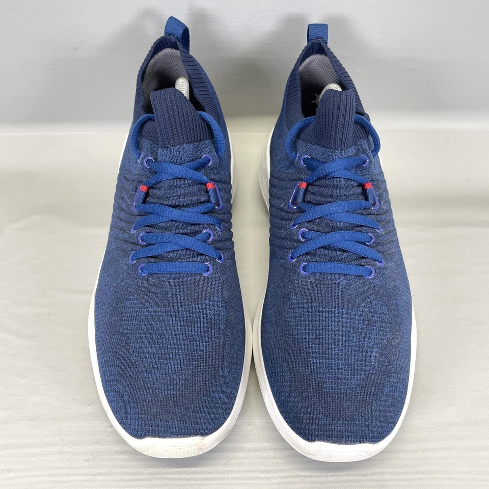 Tênis de malha FootJoy Flex XP meninos jovens tamanho 5 azul sem cravos golfe 45030 - Imagem 4 de 4