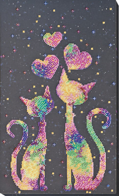 Abris Art Main Bead Embroidery Kit Kittens purrings AB-744