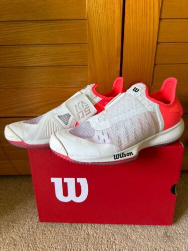 Scarpe da ginnastica Wilson Kaos Mirage bianco/rosa, taglia UK 5, EU 38, NUOVE CON ETICHETTE - Foto 3 di 9