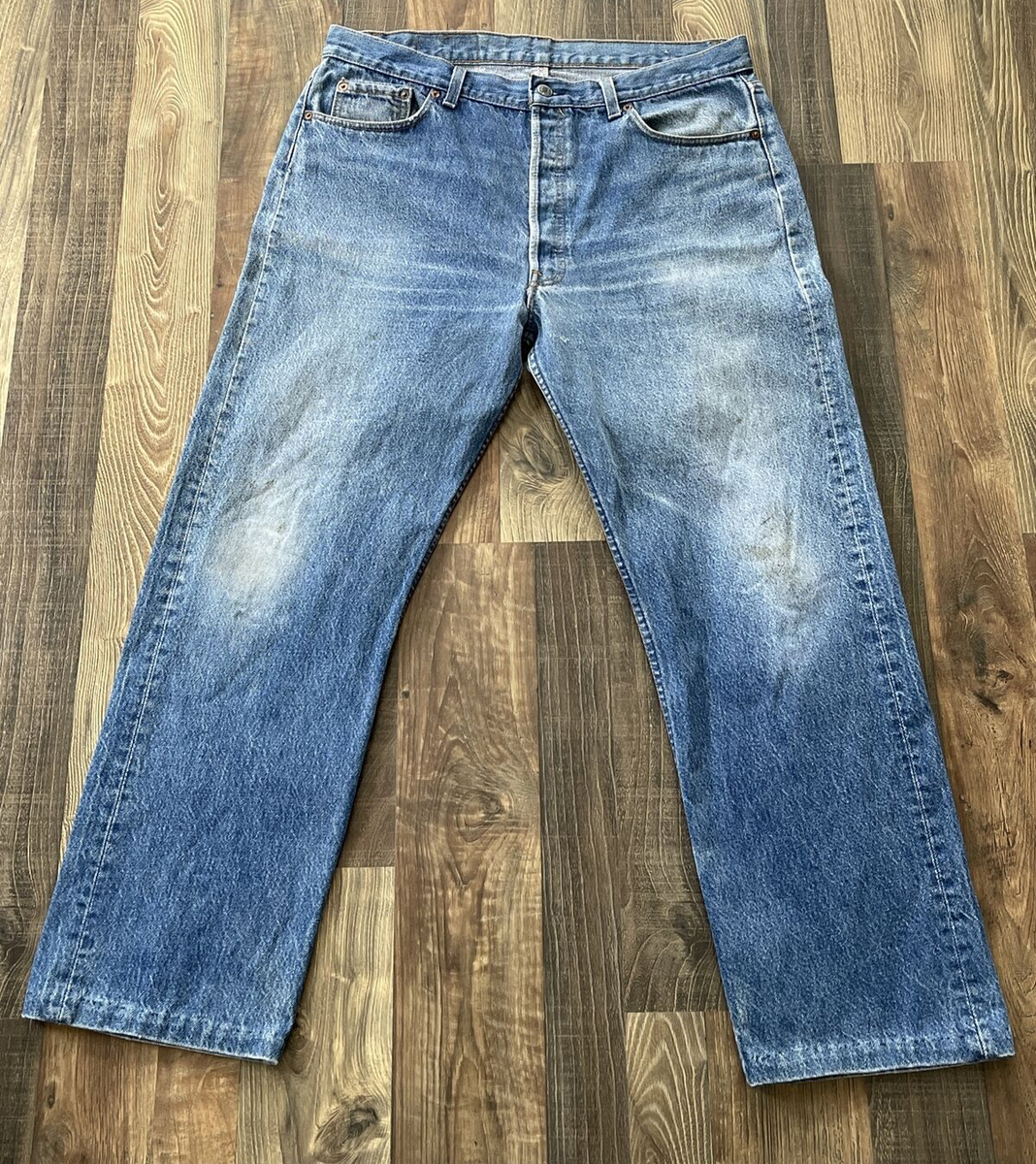 Levi's 501XX ジーンズ USA ダークブルー Levis 501 Selvedge Jeans 27x33 Blue Dark Wash 1947 Casual
