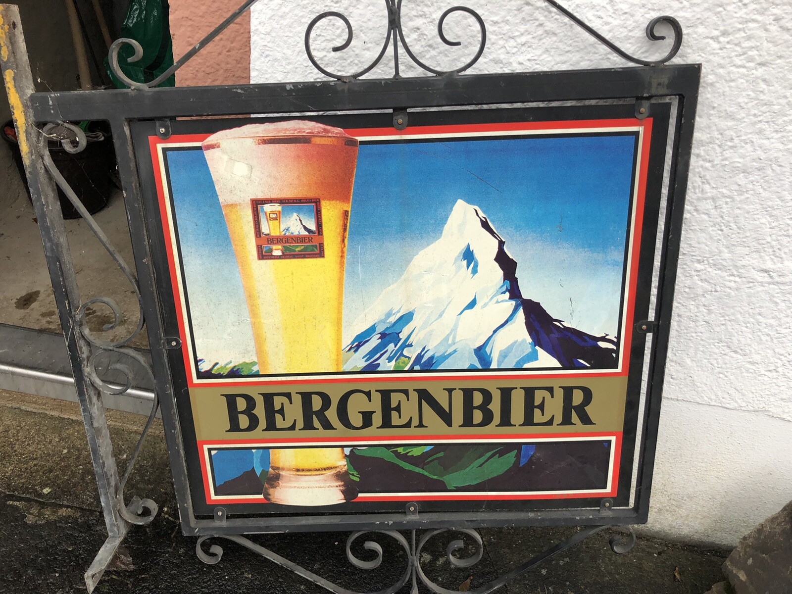 Details zu Altes Bergenbier Blechschild Selten Klassisch beliebt