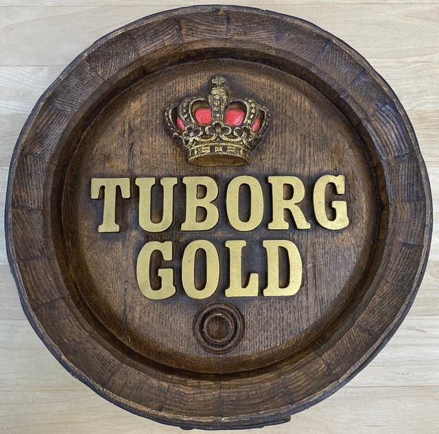 Vintage Beer Export Quality Barrel Faux Wood Sign Bar Pub Man