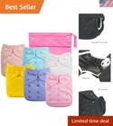 Eco-Friendly 6 Pack Diaper Covers with Double Gussets for Toddler Convenience