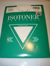 WOMENS ISOTONER FROST WHITE CONTROL TOP SHEER STOCKINGS PANTYHOSE NYLONS SIZE 1