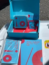 Peter Gabriel I/O Tour VIP Box with Coasters in  Tin, Notebook & Lapel Pins