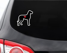 I love Heart Great Dane Dog Decal Sticker -Car Window Laptop