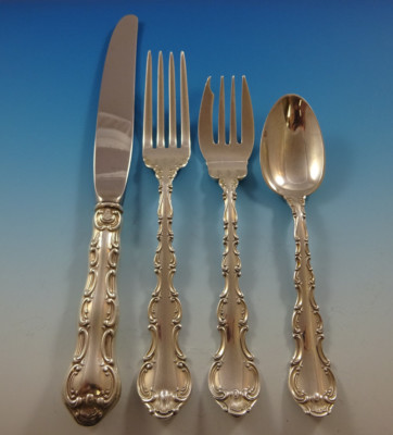 Strasbourg by Gorham Sterling Silver Flatware Set Service 27