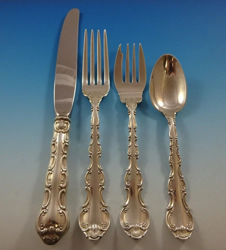 Strasbourg by Gorham Sterling Silver Flatware Set Service 27 Pieces