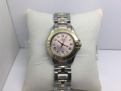 BAUME & MERCIER 28MM 2/TONE WATCH W/18K GOLD BEZEL MV045047 | eBay 