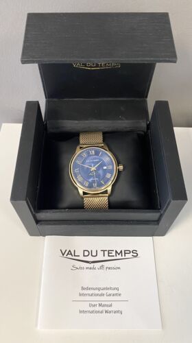 Schöne Armbanduhr "VAL DU TEMPS" ST. Moritz Automatic+BOX+Bedienungsanleitung - Afbeelding 1 van 5