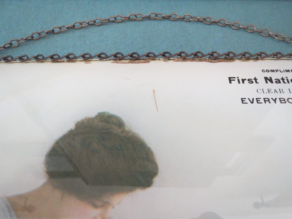 Clear Lake SD South Dakota Advertising Souvenir Glass Chain Picture