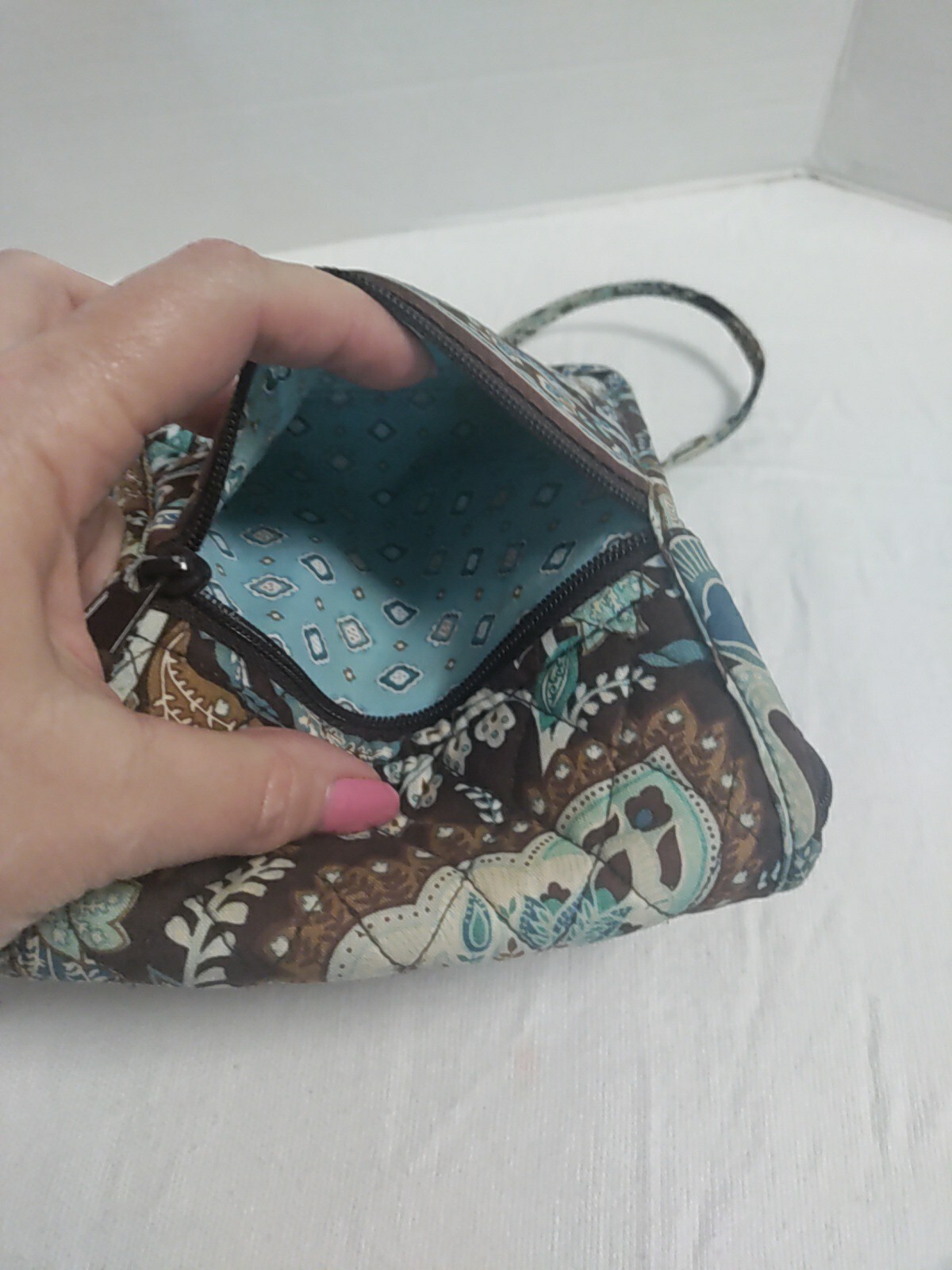 Vera Bradley Java Blue Mini Hipster Crossbody 7" … - image 7