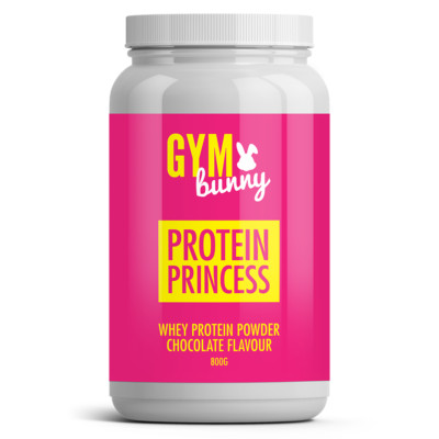 GYM BUNNY PROTEIN PRINCESS WHEY PROTEIN ISOLATE POWDER CHOC   100% PROTEIN