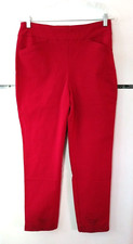 NEW CHICO'S SULTRY RED EMBELLISHED PERFECT STRETCH JOSIE SLIM ANKLE PANTS 1 M