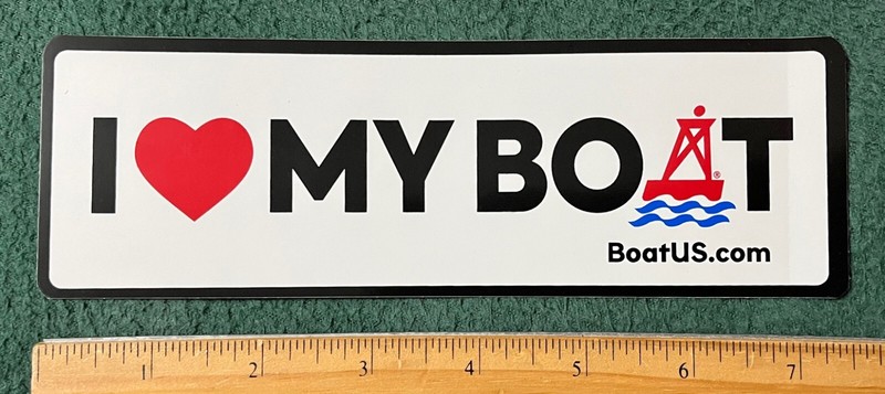 I Love My Boat Sticker Boat US Decal Truck Boat Fishing Fish Boating Offshore