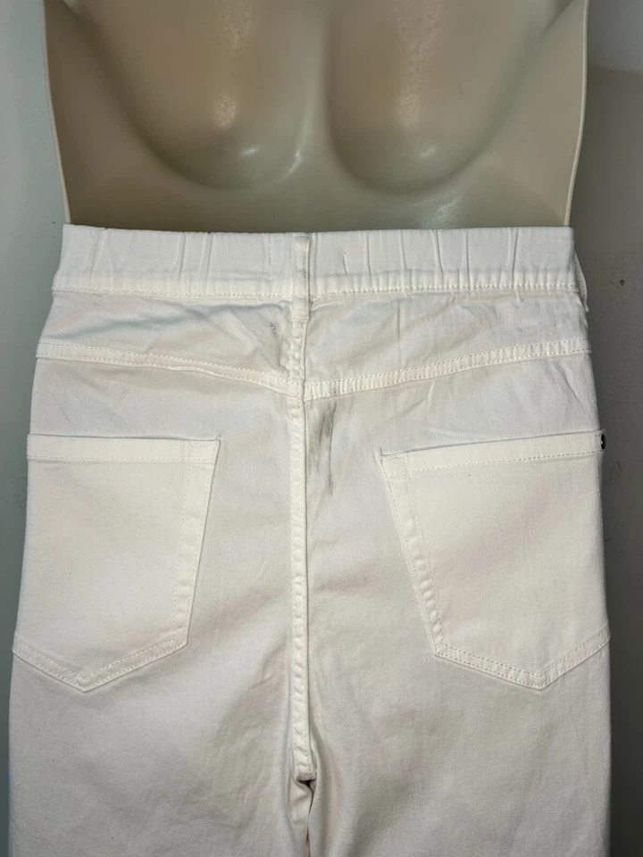 PAPAYA Ladies Cropped White High Rise Jeggings Sizes 12-22 - Image 4 of 4