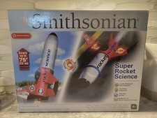 Smithsonian Super Rocket Science Launch Rocket Toy, Brand New In Sealed Box.