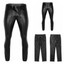 Fetish-Design Echt Leder Leggings Lederleggings Lederhose Slim Fit Skinny In Schwarz (FD-1039