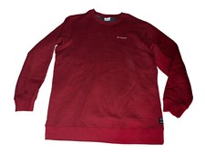 Columbia Sweater Adult XL Red Outdoor Lightweight Sweatshirt Mens