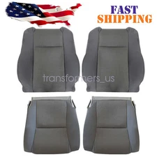 For 2009-2015 Toyota Tacoma Driver & Passenger Bottom & Top Cloth Seat Cover